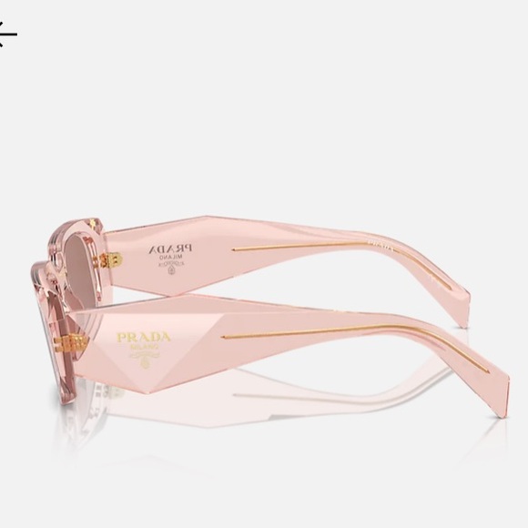 Prada Symbole sunglasses SPR 17W Pink frame Mahoghany lenses - Picture 4 of 13